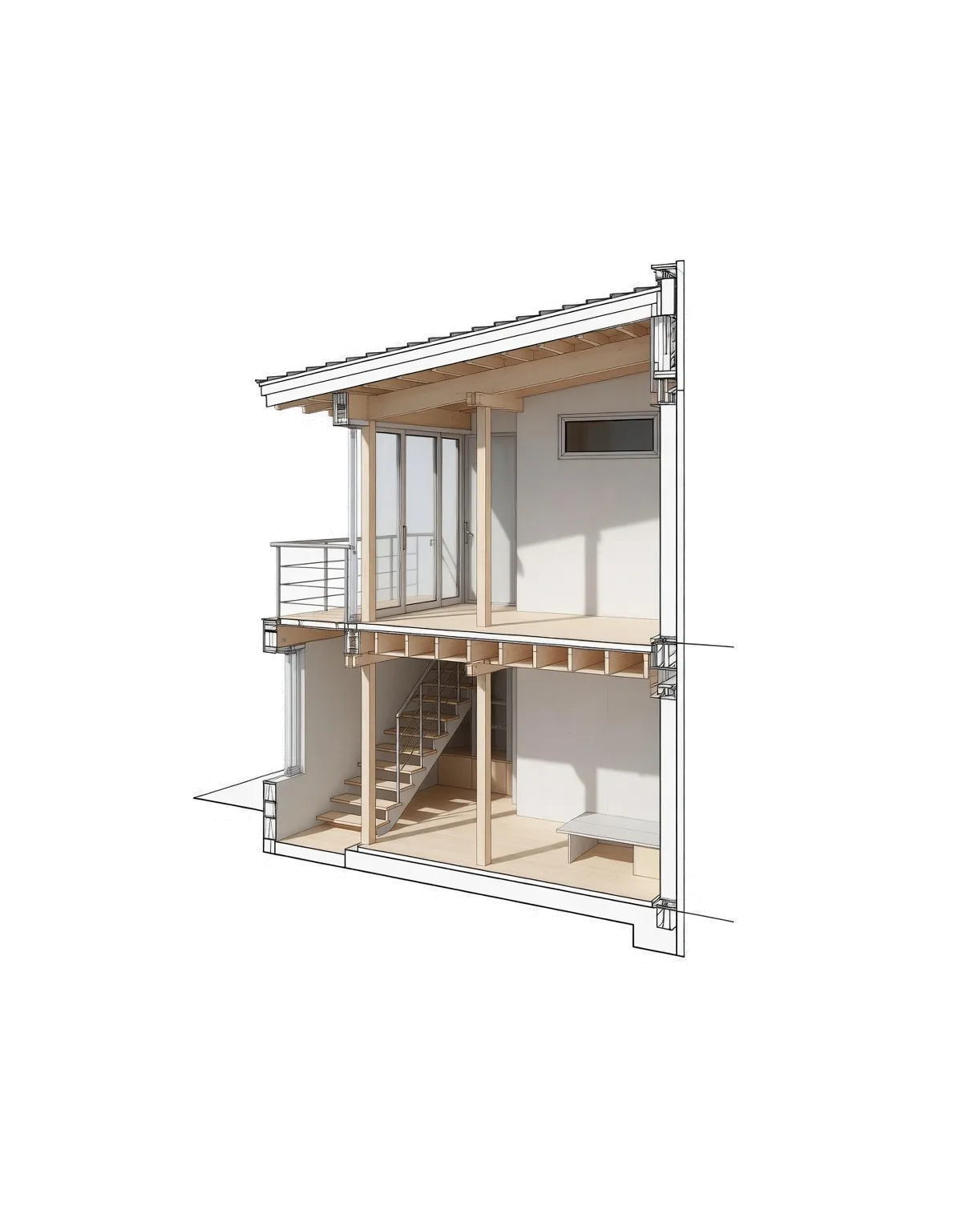 Gebäudeschnitte & Ansichten | Querschnitt und Fassaden Gebäudeschnitte & Ansichten | Querschnitt und Fassaden